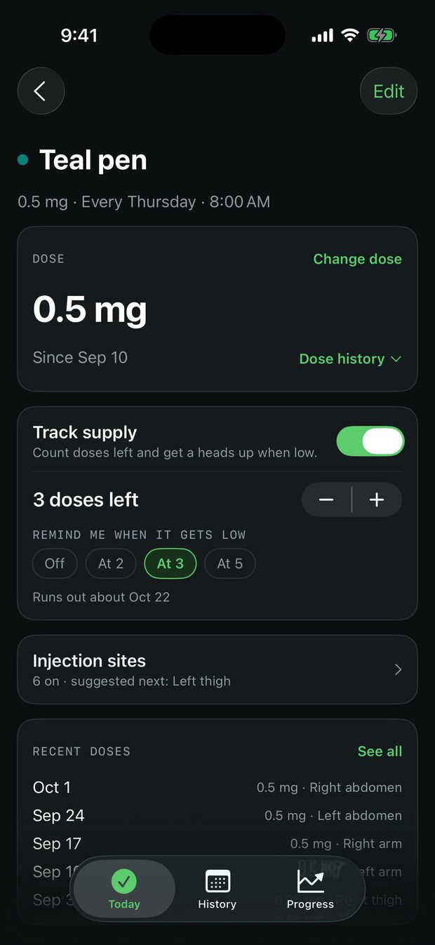Supply countdown